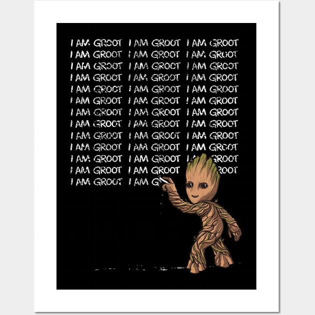 I Am Groot Wall Art by RedBug01